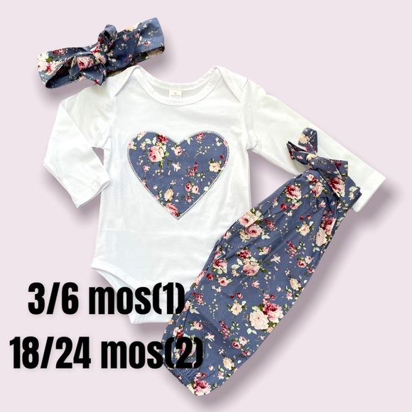 Matching Sets Boutique Baby Girls 3pc Outfit Poshmark